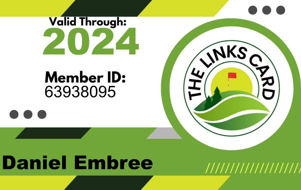 Daniel Embree 2024 Membership Card The Links Card