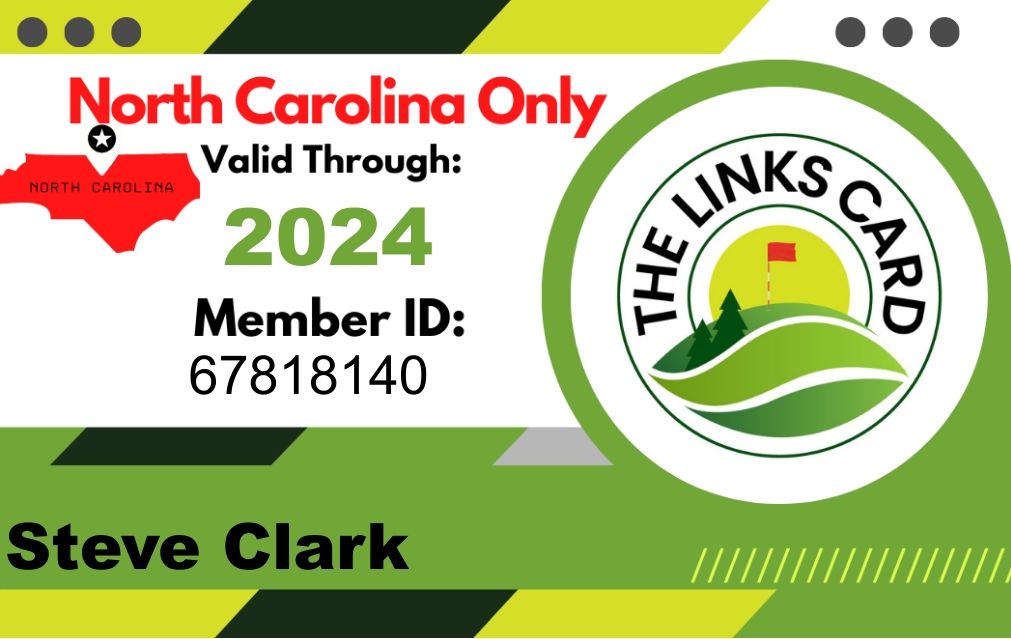 Steve Clark 2024 North Carolina Membership Card The Links Card